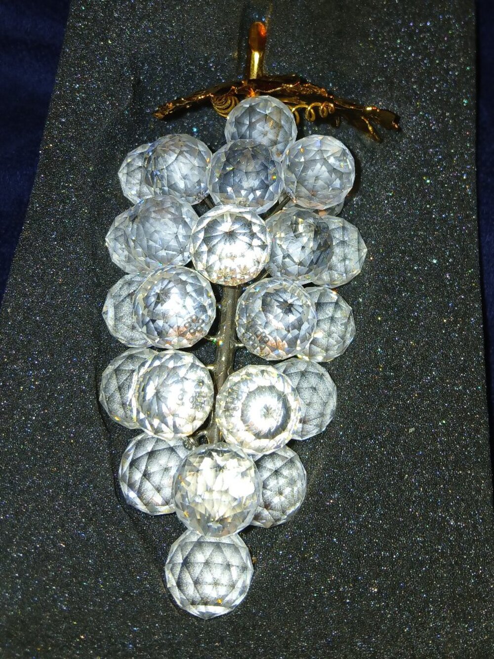 Crystal Grape Cluster by Swarovski SILVER CRYSTAL